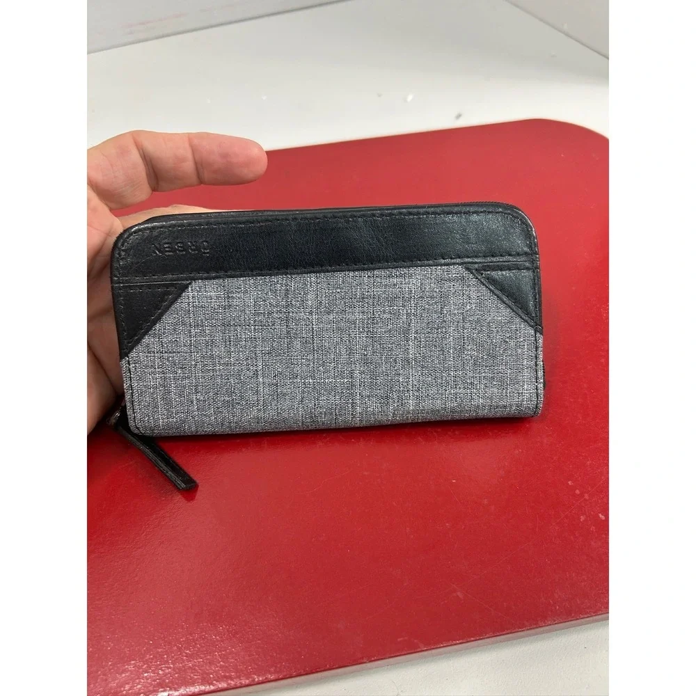 Orben Wallet Bifold Mens Zip‎ Around Organizer ID Holder Slim Purse New